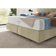 BOXSPRINGBETT 200/200 cm  in Creme  - Creme/Schwarz, Design, Kunststoff/Textil (200/200cm) - Johann Jakob