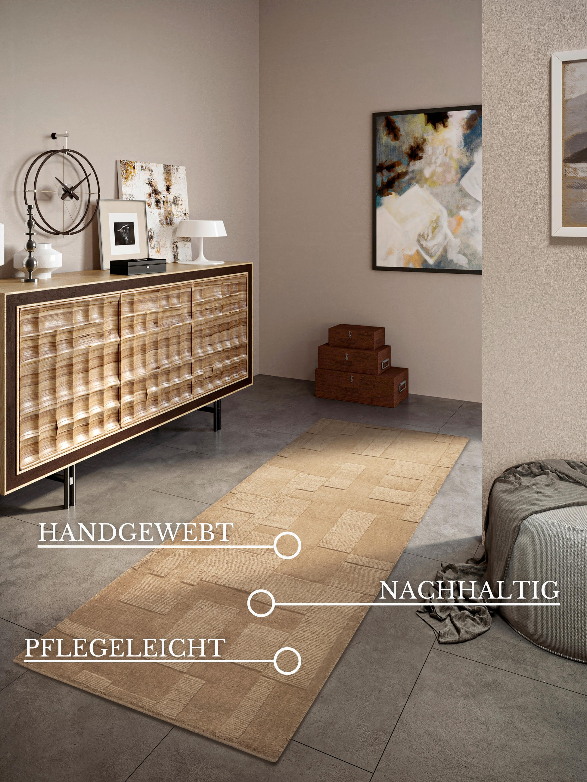 LÄUFER 80/250 cm Kollektion 1906  - Beige, Basics, Textil (80/250cm) - Villeroy & Boch