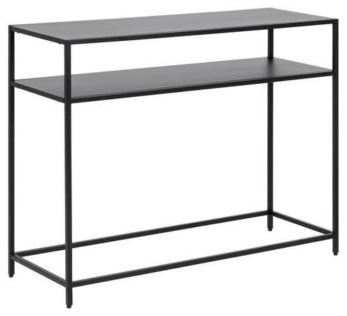 KONSOLENTISCH Schwarz  - Schwarz, Design, Metall (100/79/35cm) - MID.YOU