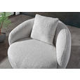 COCKTAILSESSEL Plüsch Hellgrau    - Hellgrau/Schwarz, LIFESTYLE, Textil/Metall (101/79/96cm) - Xora