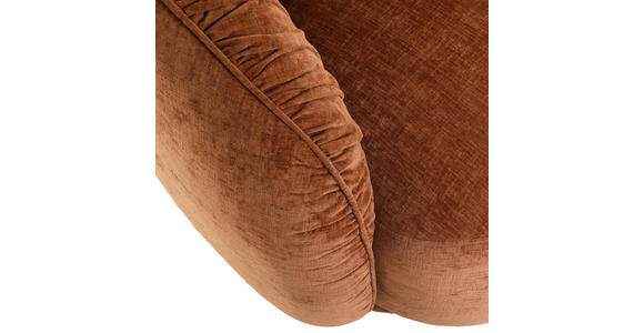 DESIGNSESSEL in Flachgewebe Kupferfarben  - Schwarz/Kupferfarben, Design, Textil/Metall (101/79/96cm) - Landscape