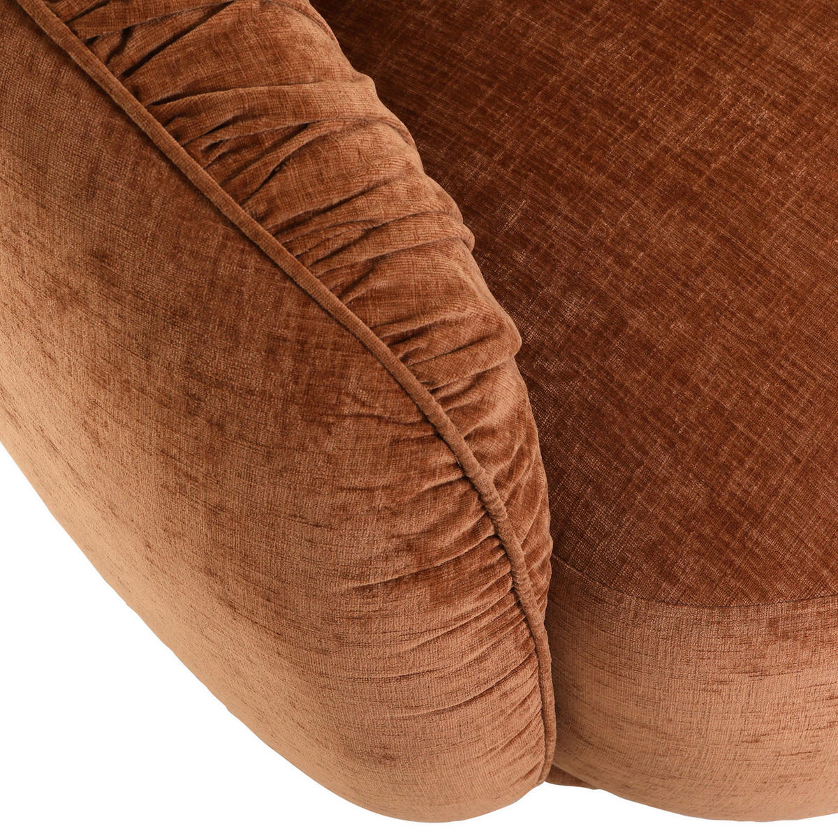 DESIGNSESSEL in Flachgewebe Kupferfarben  - Schwarz/Kupferfarben, Design, Textil/Metall (101/79/96cm) - Landscape