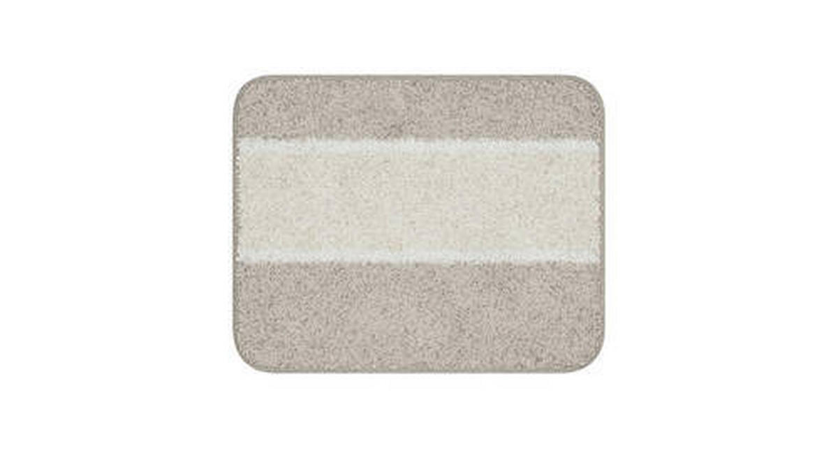 BADEMATTENSET Grund Beige 50x80/40x50 cm  - Beige, Basics, Kunststoff/Textil (50x80/40x50cm) - Grund