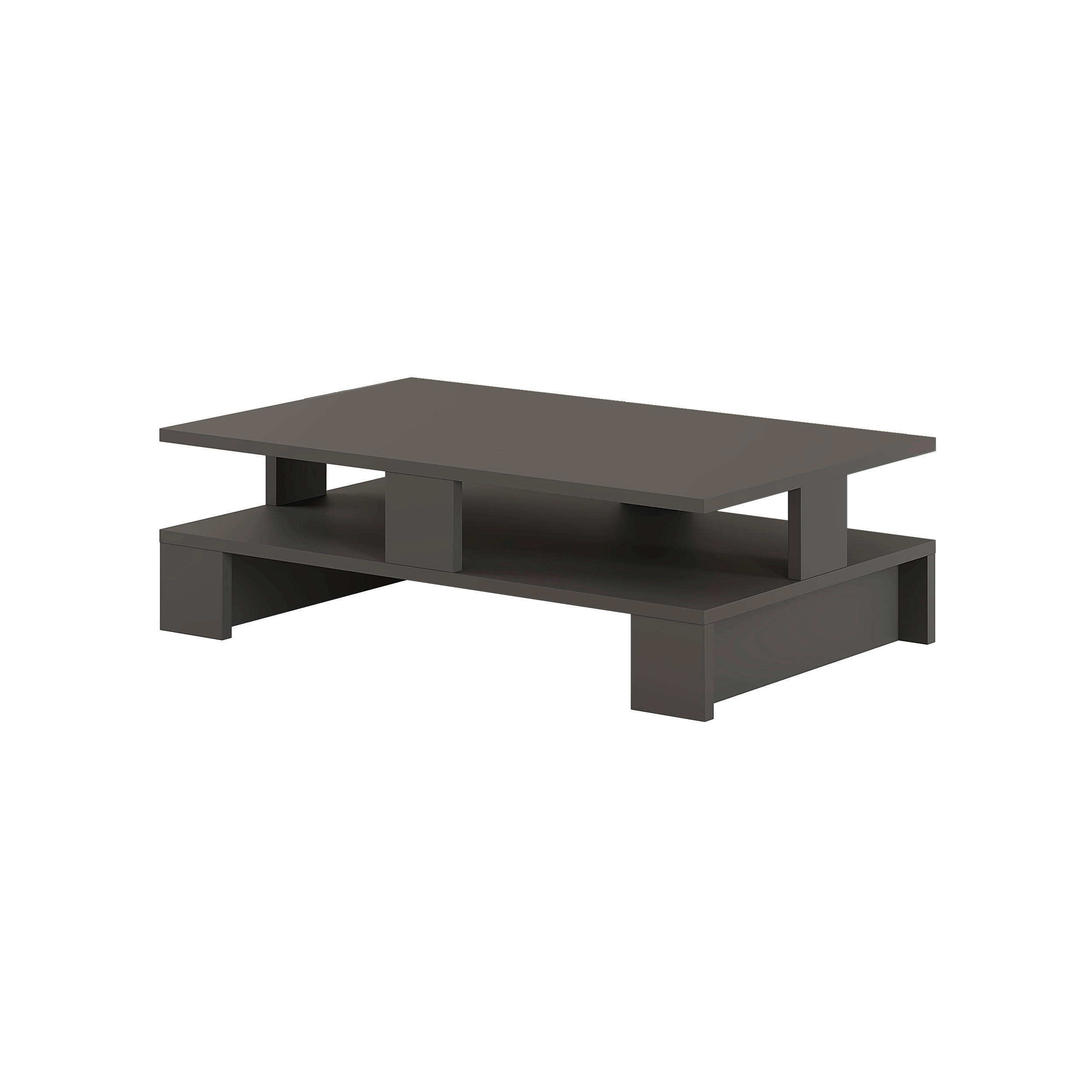 COUCHTISCH in Holzwerkstoff  - Anthrazit, Design, Holzwerkstoff (80/50/28cm) - Livetastic