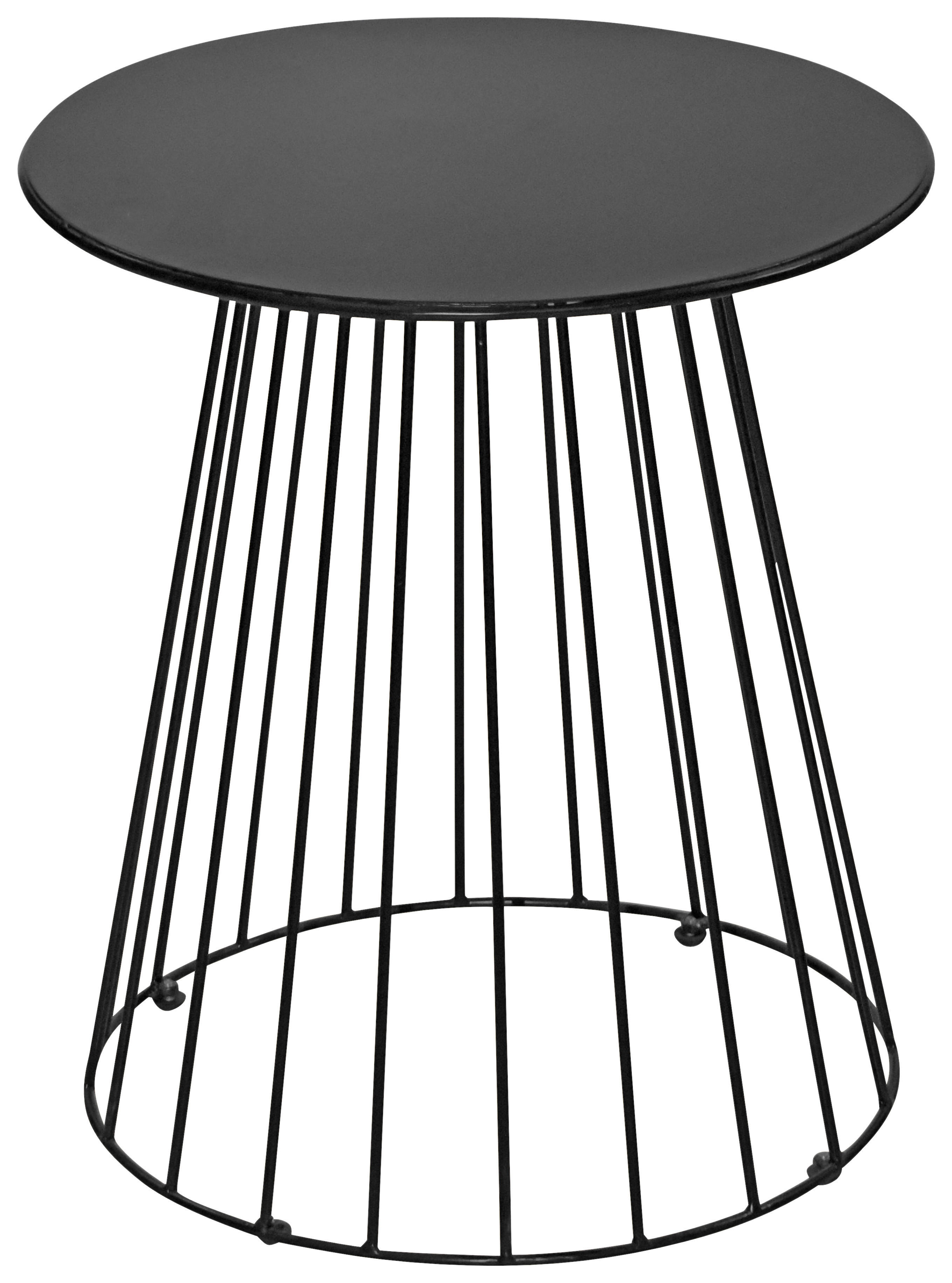 PRÍRUČNÝ STOLÍK, čierna - čierna, Trend, kov (45/45/50cm) - Carryhome