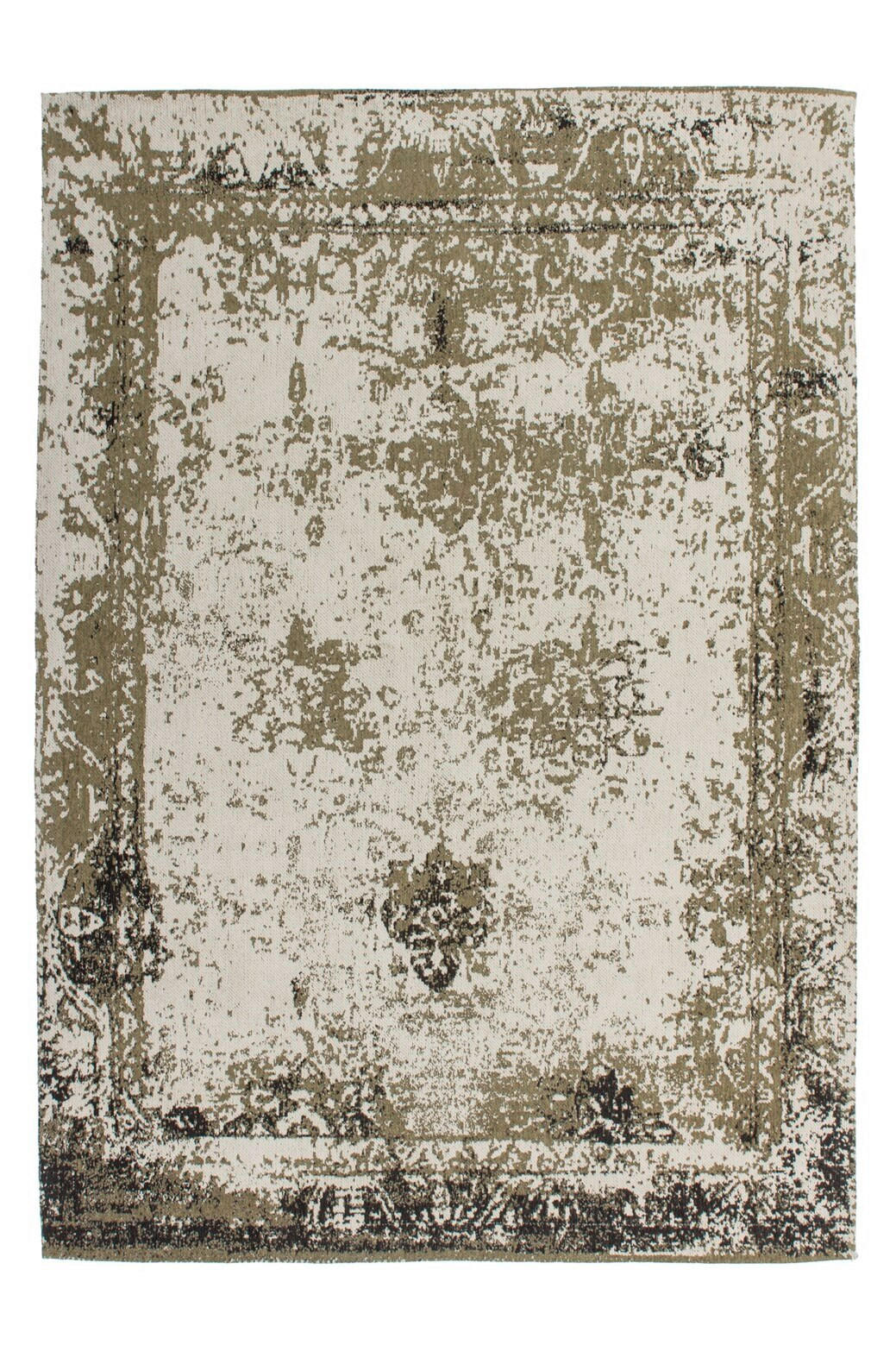 HANDWEBTEPPICH  Wohnzimmer 80/150 cm Olivgrün rechteckig  - Olivgrün, Basics, Textil (80/150cm) - Kayoom