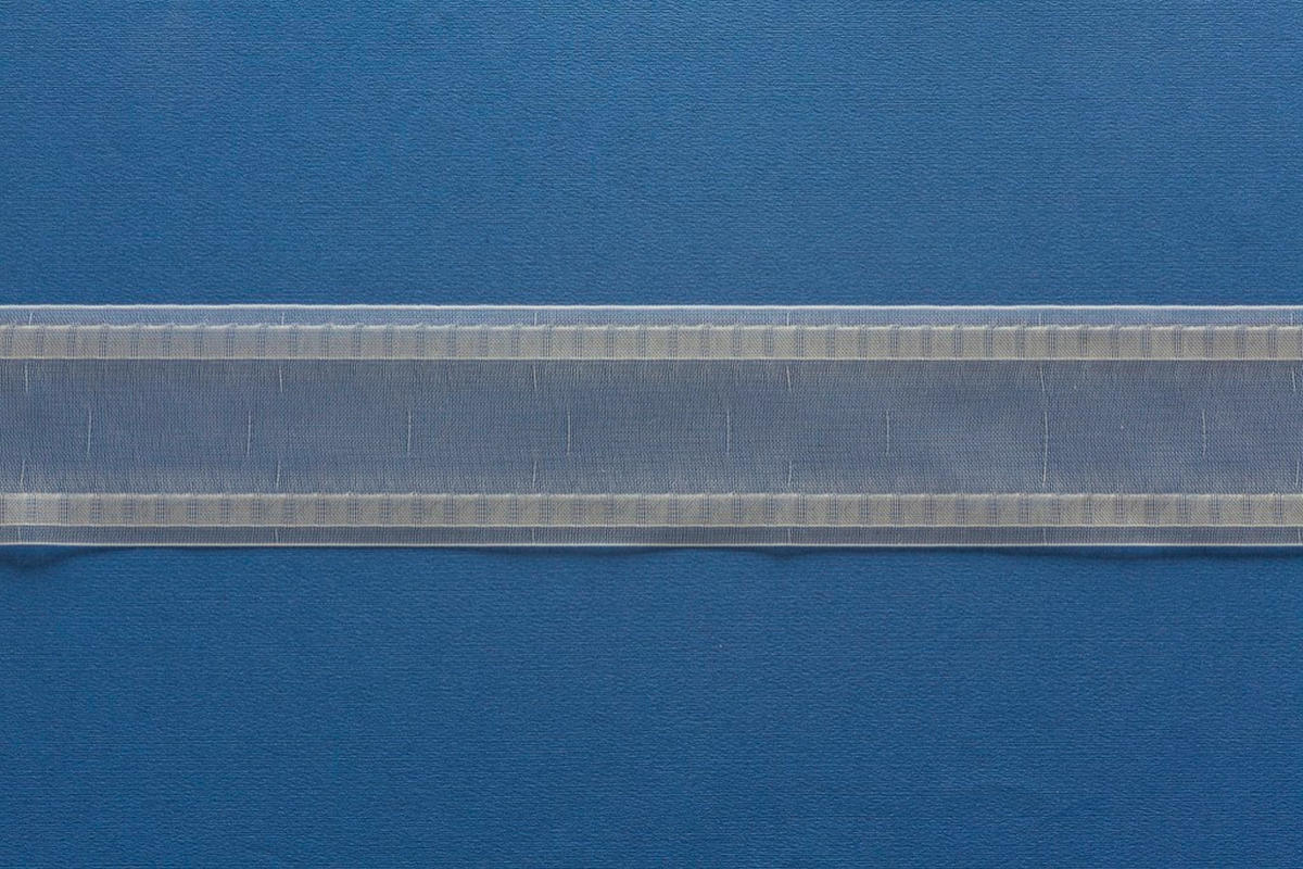TALASASTA TRAKA ZA ZAVESE tekstil - providno, Osnovno, tekstil (7,5cm) - Esposa