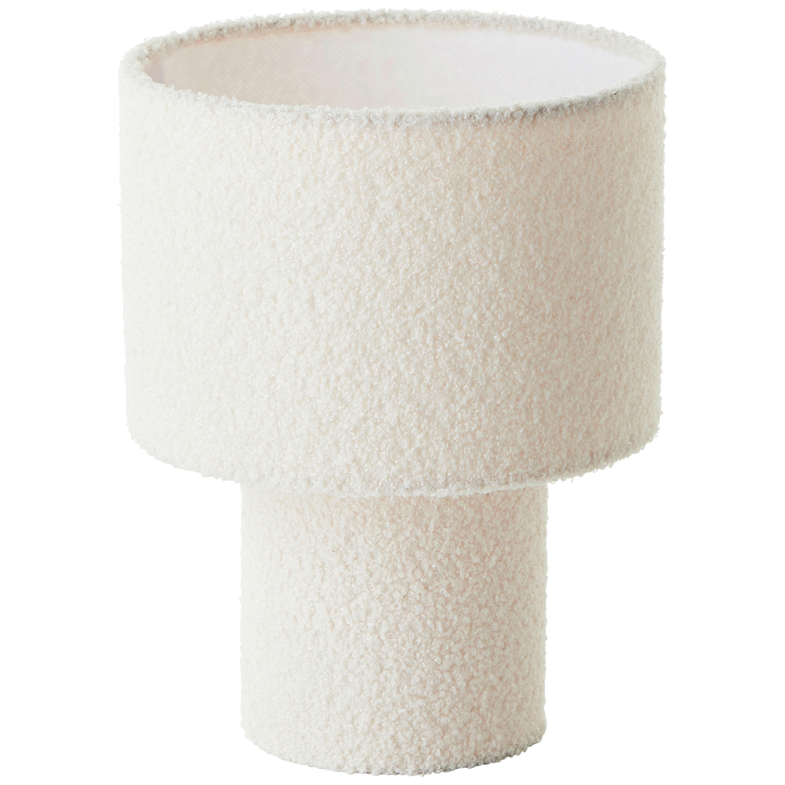TISCHLEUCHTE 23/30 cm   - Beige, Basics, Textil/Metall (23/30cm)