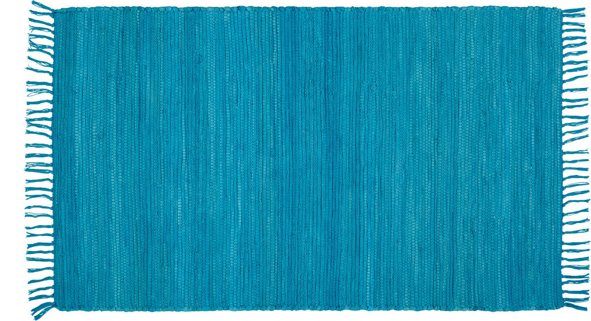 RUČNĚ TKANÝ KOBEREC, 70/120 cm, tyrkysová - tyrkysová, Basics, textil (70/120cm) - Boxxx