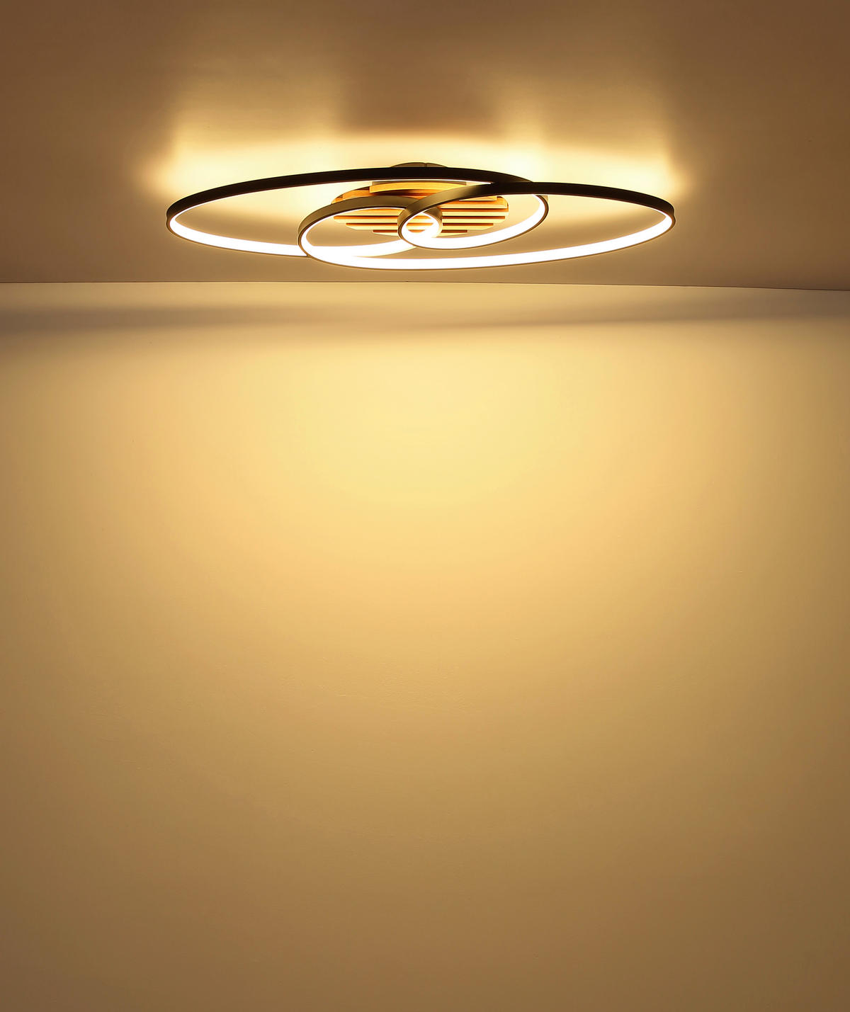 LED-DECKENLEUCHTE 85/30/9 cm   - Schwarz/Weiß, Design, Kunststoff/Metall (85/30/9cm) - Globo