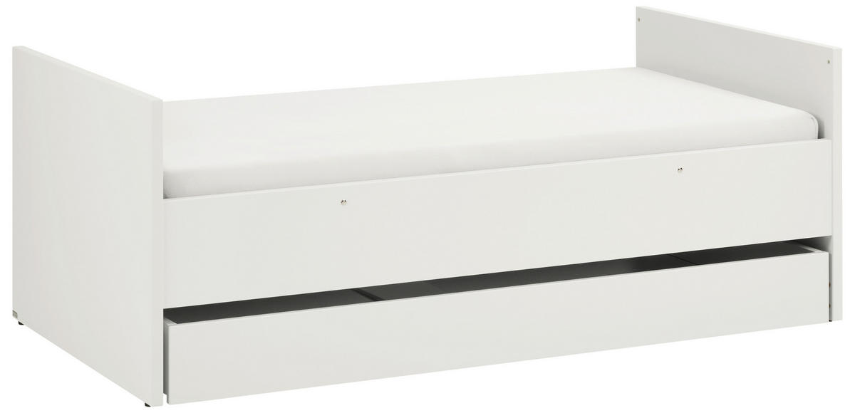 POSTELJNI PREDAL - bela, Basics, umetna masa/leseni material (137/14/75cm) - Paidi