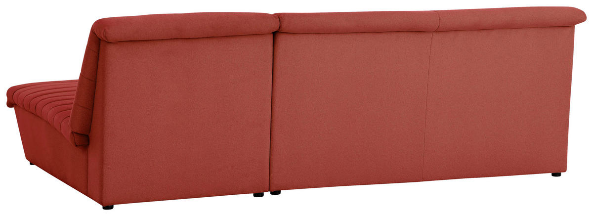 ECKSOFA Looks VIII Orange Webstoff  - Schwarz/Orange, Design, Kunststoff/Textil (274/168cm) - LOOKS by W.Joop