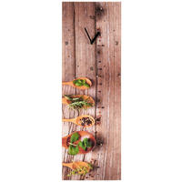 NÁSTĚNNÉ HODINY, vícebarevná, 20/60 cm - vícebarevná, Basics, sklo (20/60cm) - Euroart