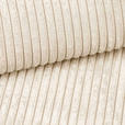 ECKSOFA inkl. Funktionen Creme Cord  - Creme/Schwarz, KONVENTIONELL, Kunststoff/Textil (260/200cm) - Xora