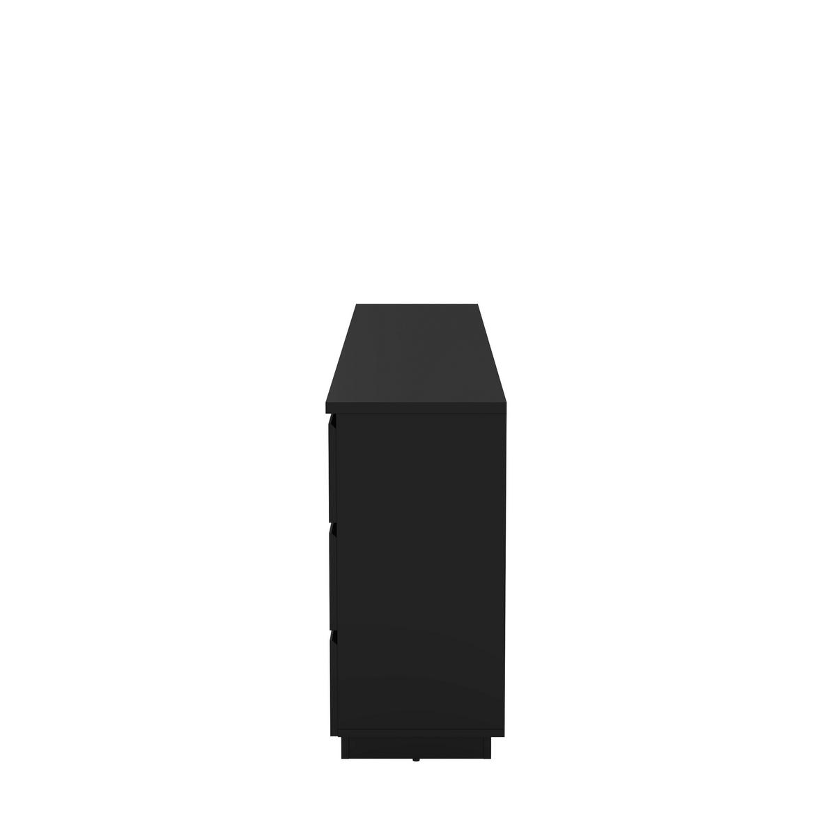 SIDEBOARD Bilbao 200/72/34,5 cm 3 Schublade(n)  - Schwarz, Design, Holzwerkstoff (200/72/34,5cm) - MID.YOU