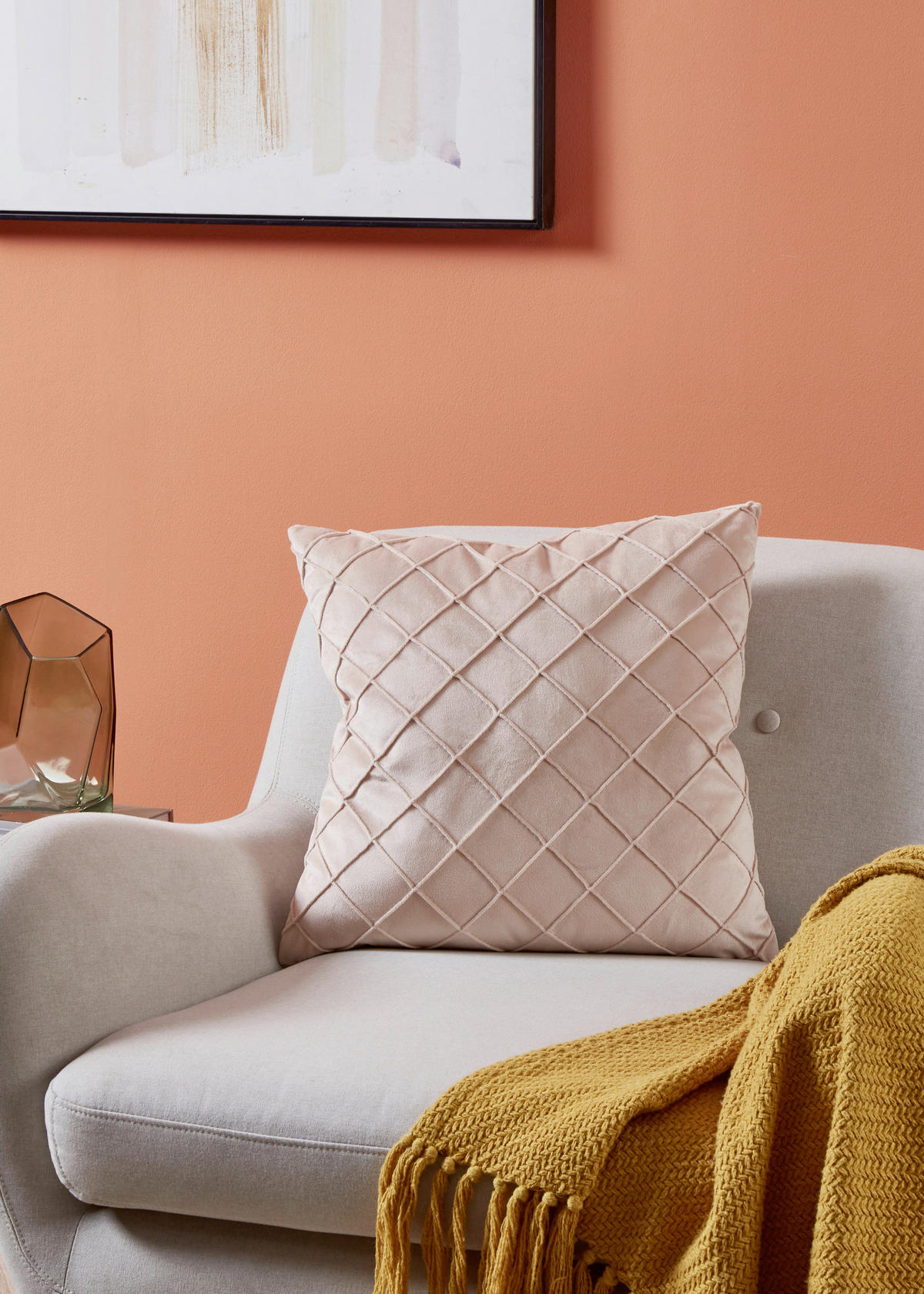 ZIERKISSEN  45/45 cm   - Pink, Design, Textil (45/45cm) - Eglo
