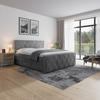BOXSPRINGBETT 180/200 cm  in Hellgrau  - Hellgrau/Schwarz, Modern, Karton/Holzwerkstoff (180/200cm) - MID.YOU