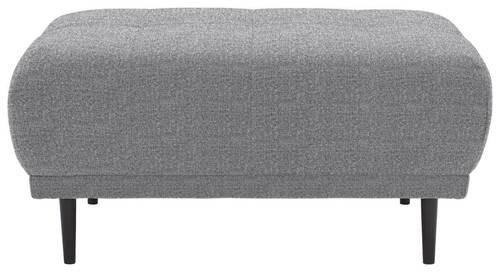 HOCKER in Textil Grau  - Schwarz/Grau, Design, Holz/Textil (93/45/77cm) - Stylife