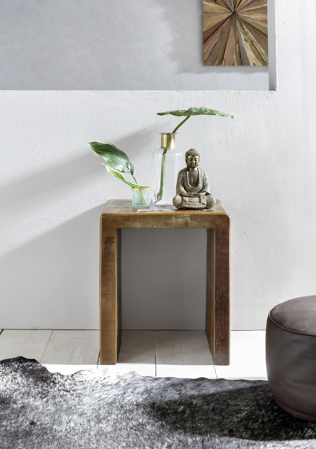 POMOĆNI STOLIĆ smeđa  drvo   - smeđa, Design, drvo (40/45/55cm) - MID.YOU