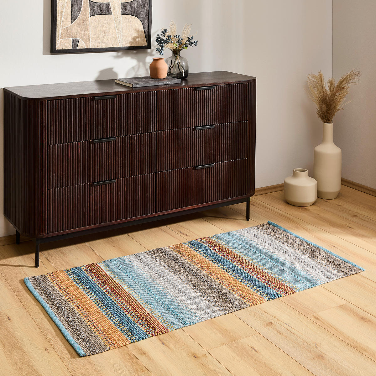 BĚHOUN, 70/200 cm vícebarevná - vícebarevná, Design, textil (70/200cm) - Boxxx