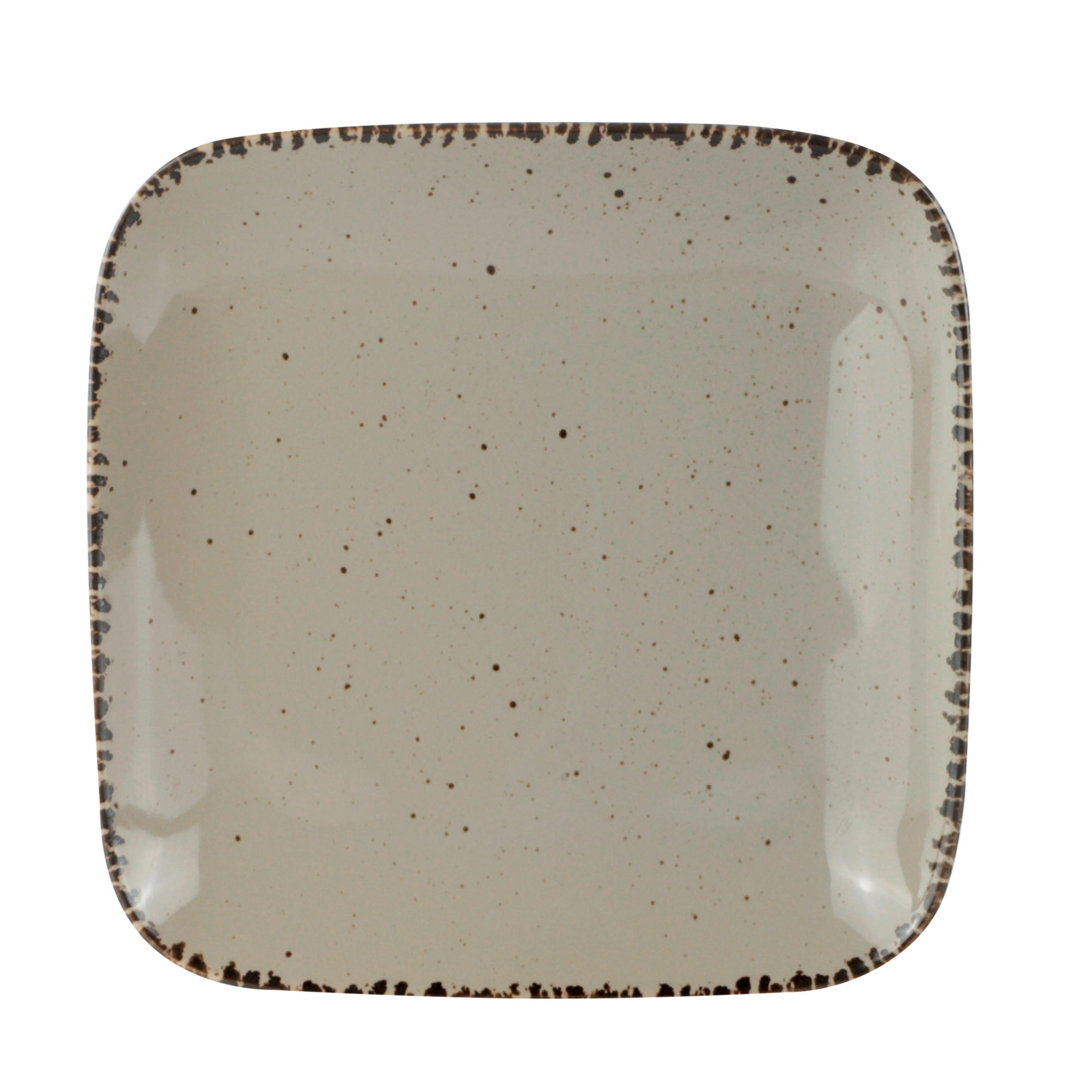 MĚLKÝ TALÍŘ porcelán keramika 27/27 cm - šedohnědá, Lifestyle, keramika (27/27cm) - Landscape