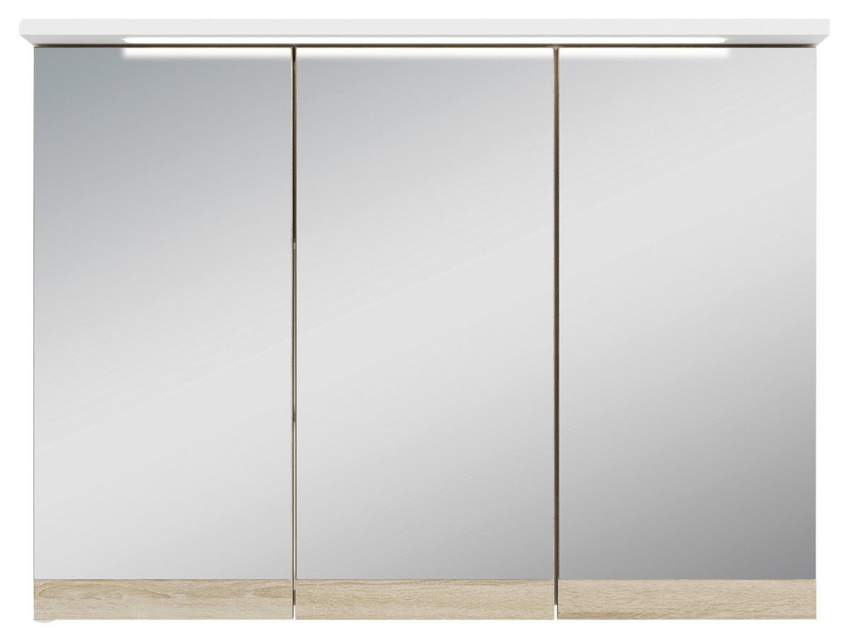 SPIEGELSCHRANK 80/60/20 cm  - Weiß, MODERN, Glas/Holzwerkstoff (80/60/20cm) - MID.YOU