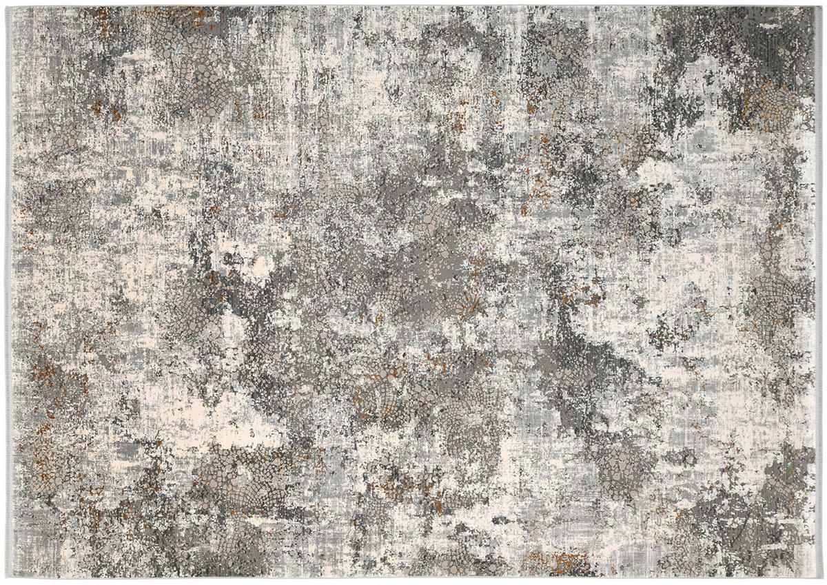 TEPPICH 80/150 cm Elandor Grau, Hellgrau, Beige  - Beige/Hellgrau, Design, Textil (80/150cm) - Novel