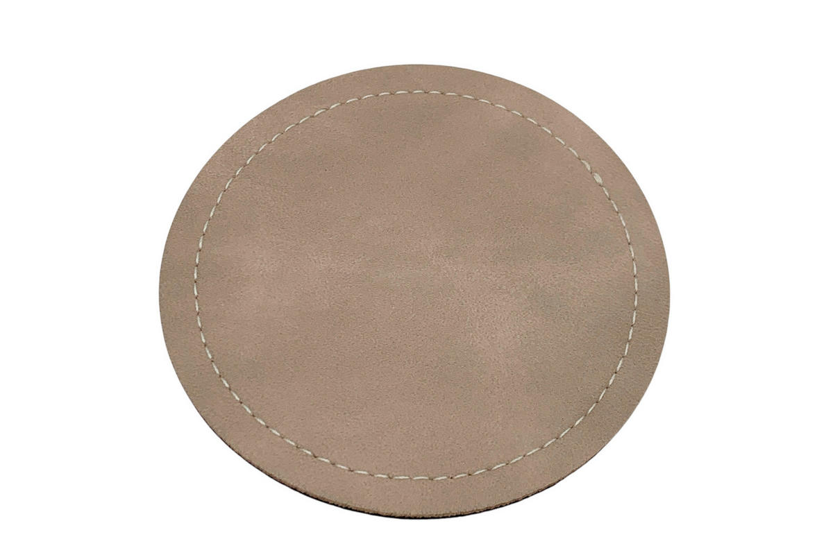 GLASUNTERSETZER 4-teilig  - Beige, Design, Kunststoff (10/0,3cm) - Dieter Knoll