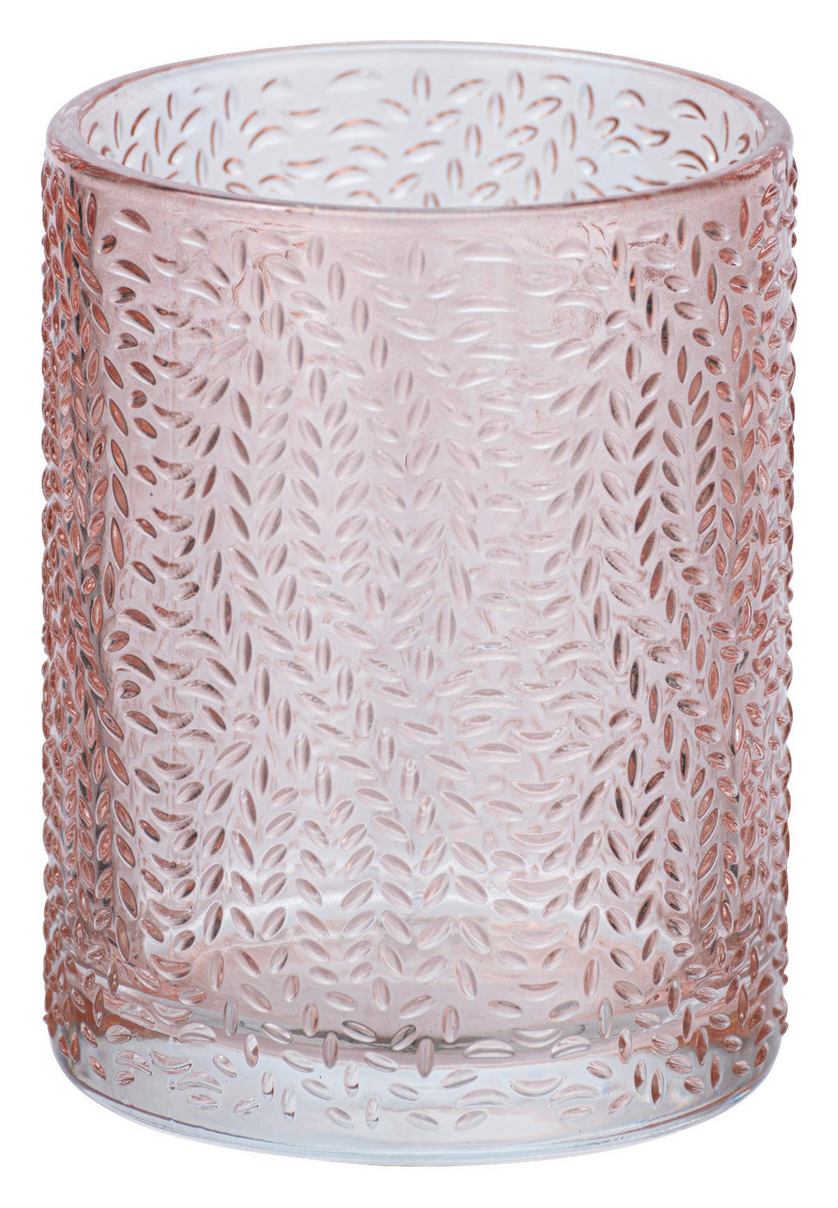 ZAHNPUTZBECHER Glas  - Rosa, Basics, Glas (7,5/10/7,5cm) - Wenko