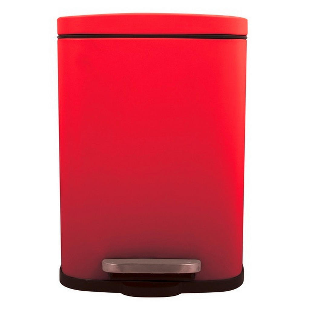 Treteimer Akira 5l Rot Metall LxBxH: 21,4x17,6x30 cm