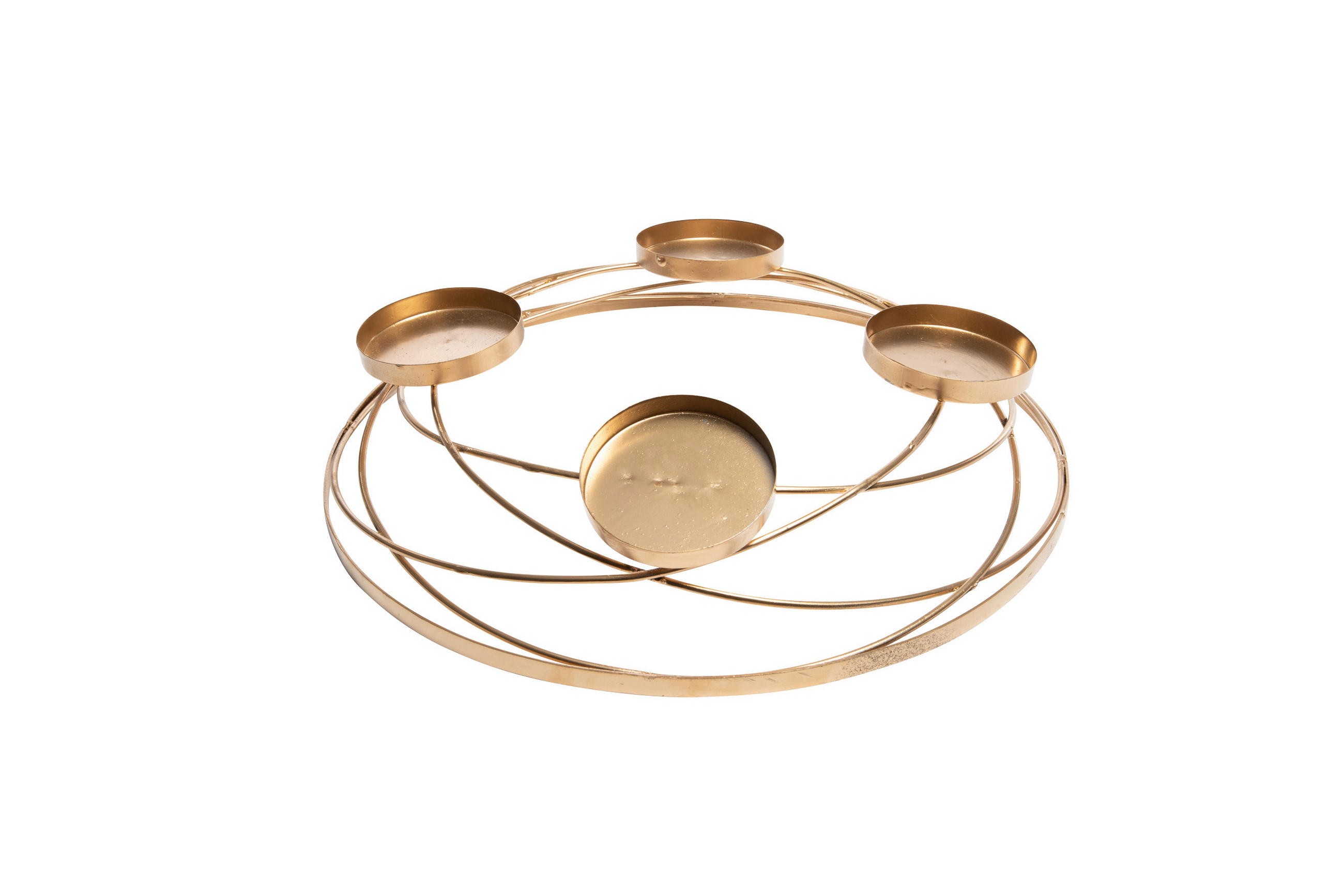 ADVENTKRANZ - Goldfarben, Basics, Metall (45/10cm)