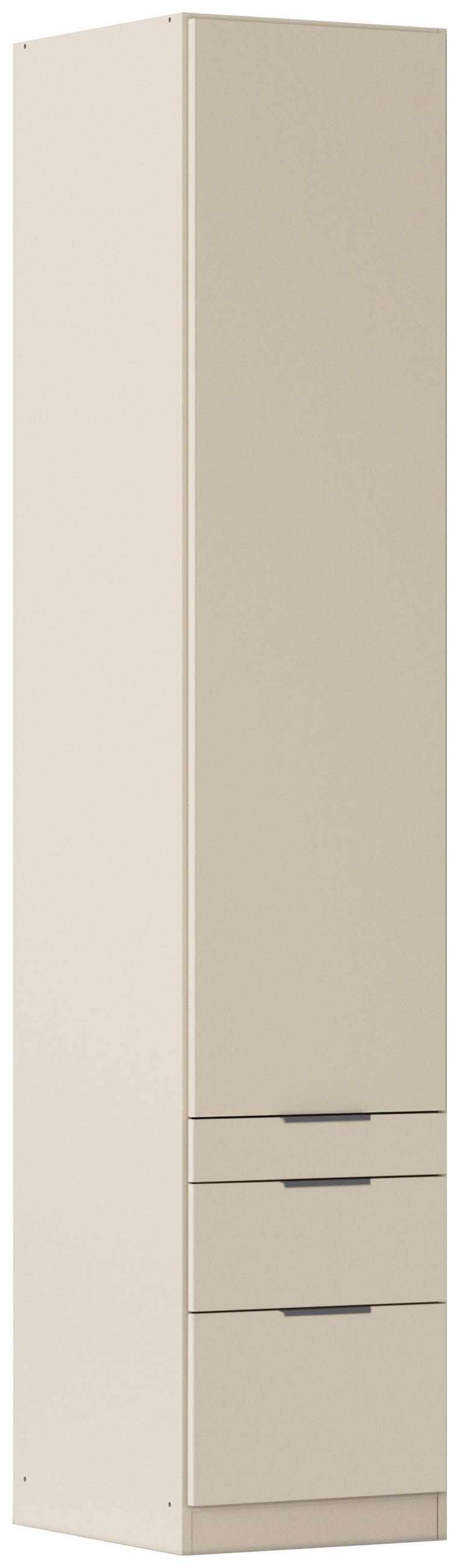 DREHTÜRENSCHRANK 47/229/54 cm,  in Champagner, 1-türig  - Champagner/Grau, MODERN, Holzwerkstoff (47/229/54cm) - Rauch Möbel