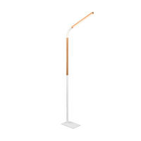 STOJACIA LED LAMPA, 170 cm - biela/prírodná farba, Basics, kov/drevo (170cm)