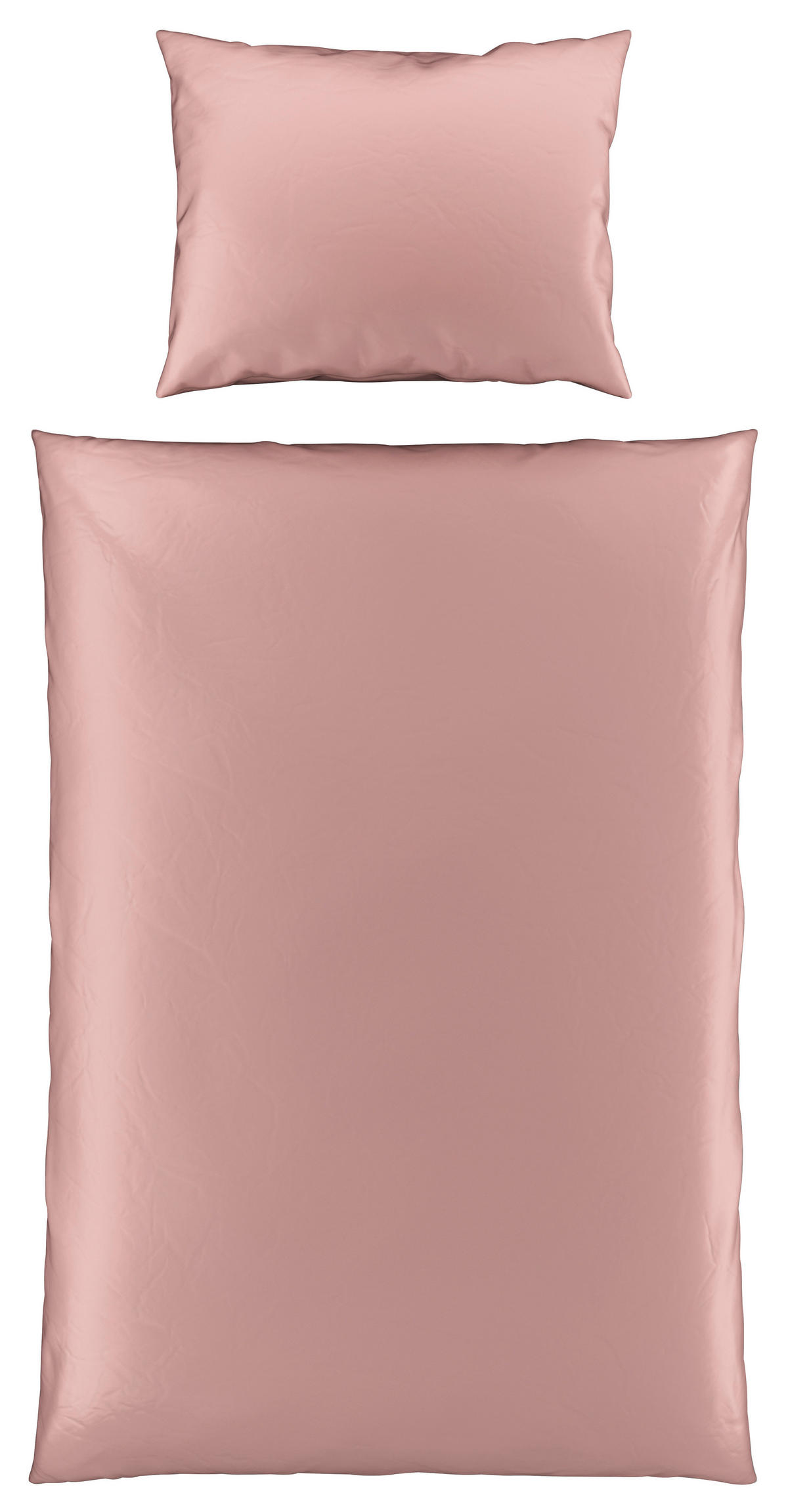 BETTWÄSCHE TANJA Satin 150/210 cm  - Altrosa, Basics, Textil (150/210cm) - Novel