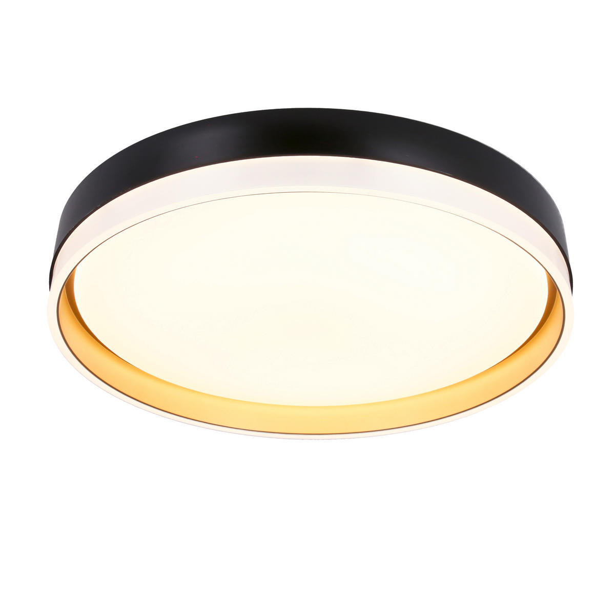 LED-TAKLAMPA Florida 38/38/7.5 cm  - vit/svart, Klassisk, metall/plast (38/38/7.5cm)