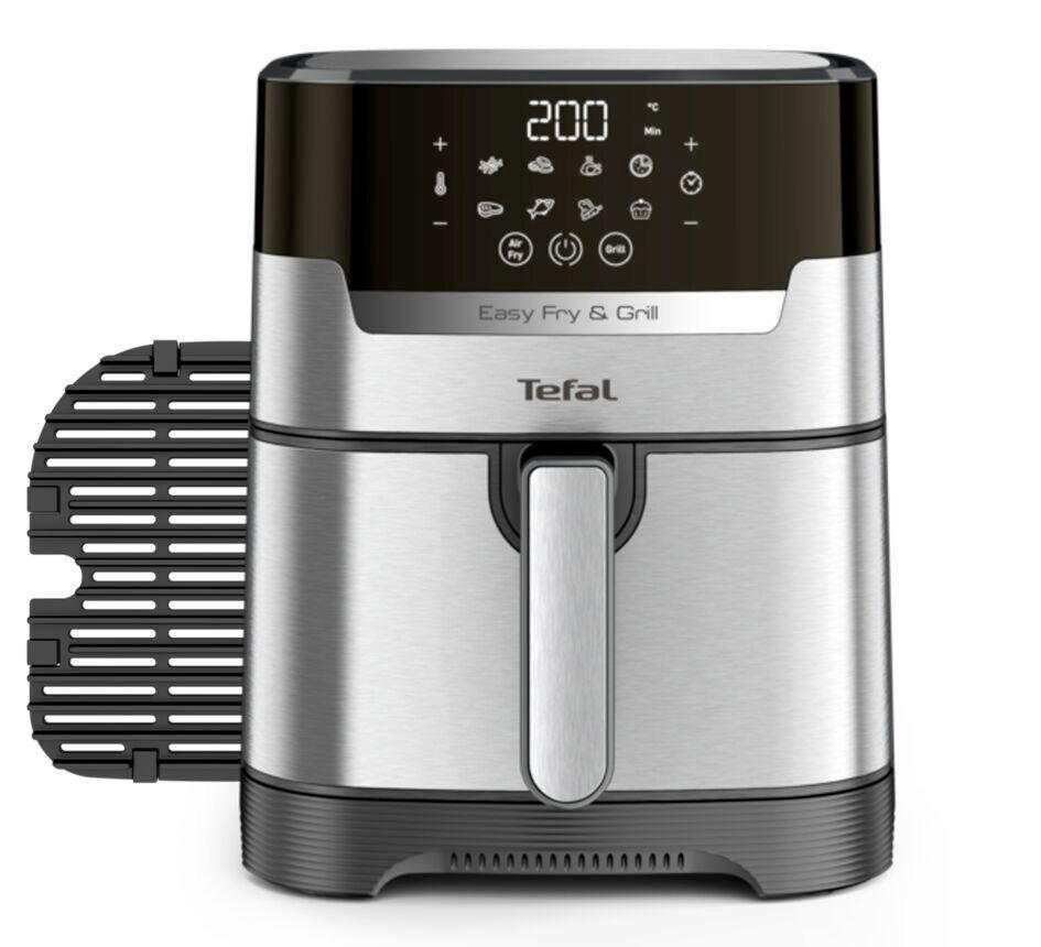 HEIßLUFTFRITTEUSE Easy Fry & Grill Precision 4.2 L  - Edelstahlfarben/Schwarz, Basics, Kunststoff/Metall (39,8/31,4/37,0cm) - Tefal