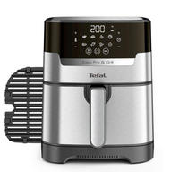 HEIßLUFTFRITTEUSE Easy Fry & Grill Precision 4.2 L  - Edelstahlfarben/Schwarz, Basics, Kunststoff/Metall (39,8/31,4/37,0cm) - Tefal