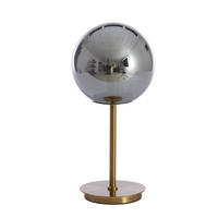 TISCHLEUCHTE Medina 20/43/20 cm   - Goldfarben/Grau, LIFESTYLE, Glas (20/43/20cm) - Light & Living