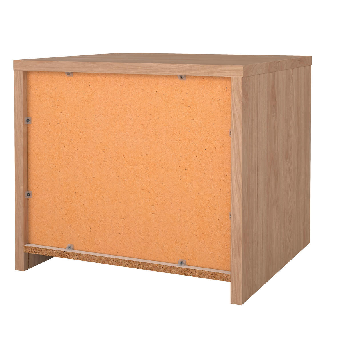 NOPTIERĂ in alb, culoare lemn stejar  - alb/culoare lemn stejar, Konventionell, material pe bază de lemn (52/45/48cm) - Boxxx