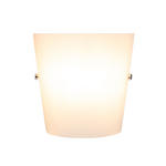 WANDLEUCHTE 19,5/9,5/19,5 cm   - Opal, KONVENTIONELL, Glas/Metall (19,5/9,5/19,5cm) - Novel