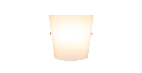 WANDLEUCHTE 19,5/9,5/19,5 cm - Opal, KONVENTIONELL, Glas/Metall (19,5/9,5/19,5cm) - Novel