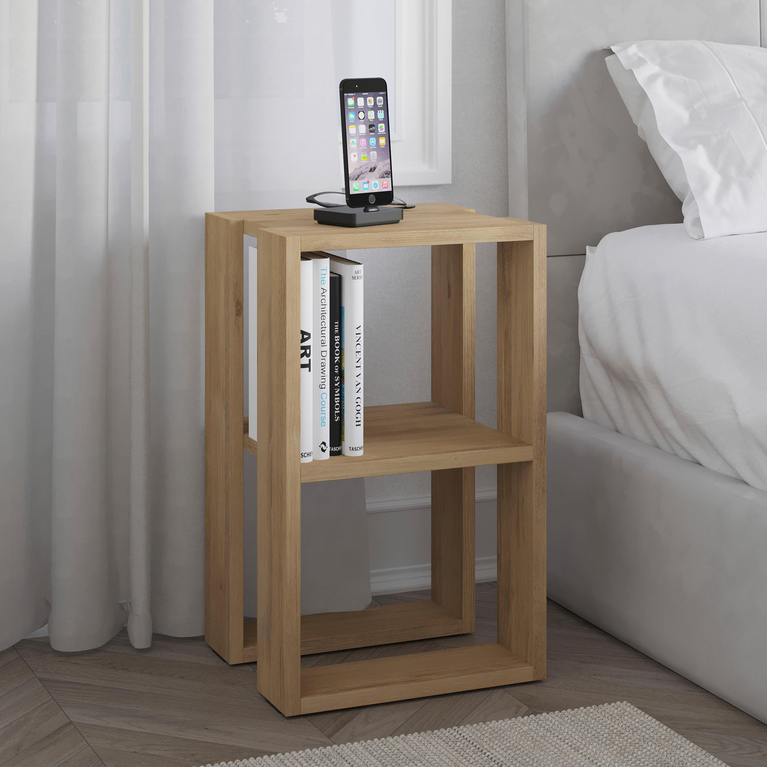 NACHTTISCH 34/55/30 cm  in Eichefarben  - Eichefarben, Design, Holzwerkstoff (34/55/30cm) - Livetastic