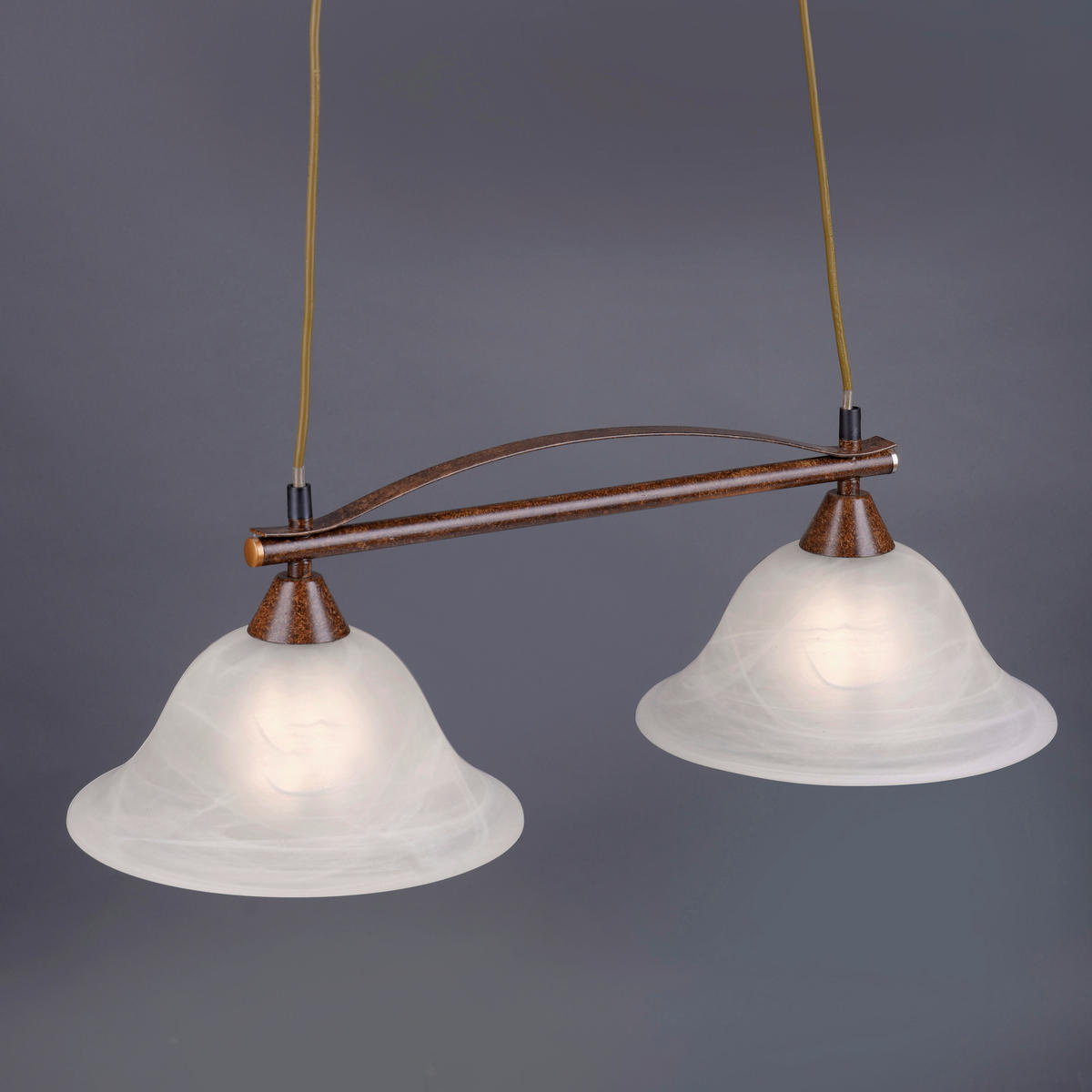 HÄNGELEUCHTE 59/24/120 cm  - Rostfarben, KONVENTIONELL, Glas/Kunststoff (59/24/120cm)