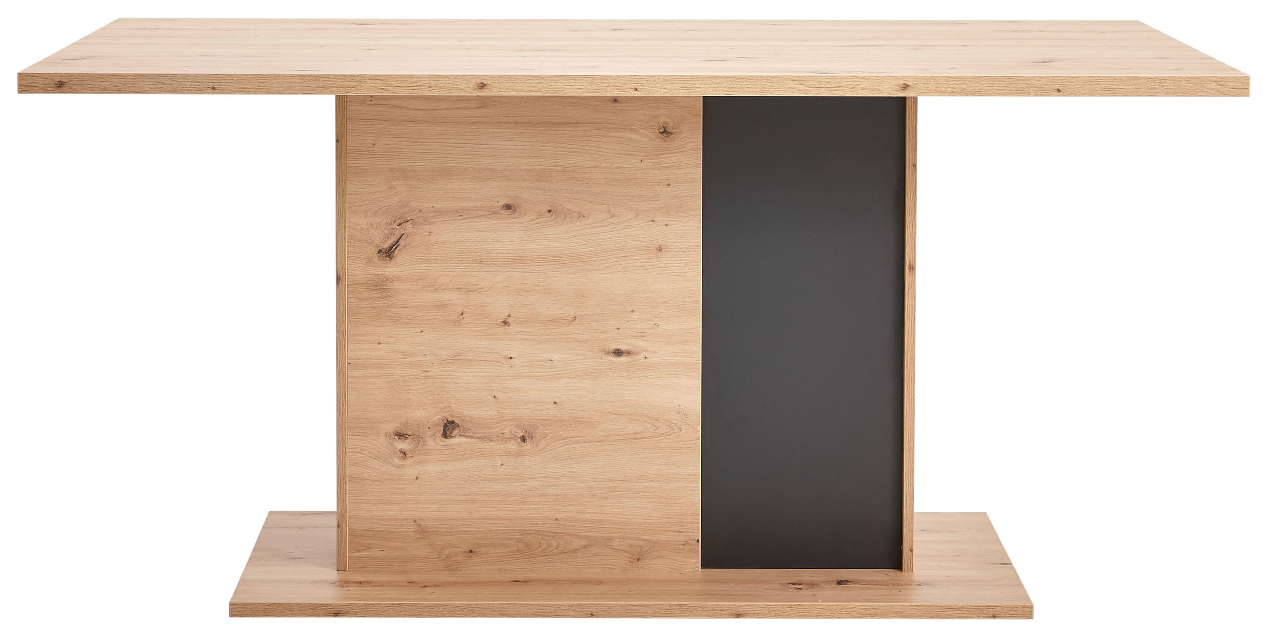 ESSTISCH in Holzwerkstoff 160/90/77 cm   - Eichefarben/Anthrazit, Design, Holzwerkstoff (160/90/77cm) - Carryhome