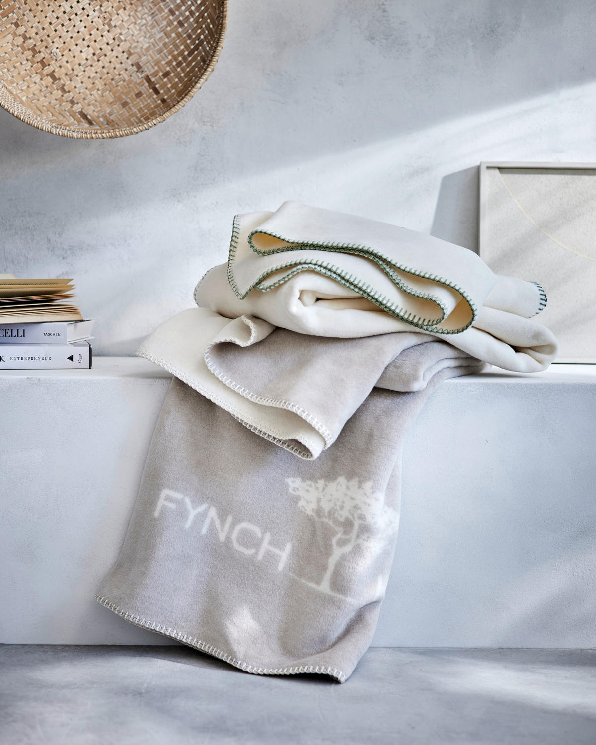 WOHNDECKE 210/150 cm  - Greige/Hellgrau, Basics, Textil (210/150cm) - FYNCH-HATTON