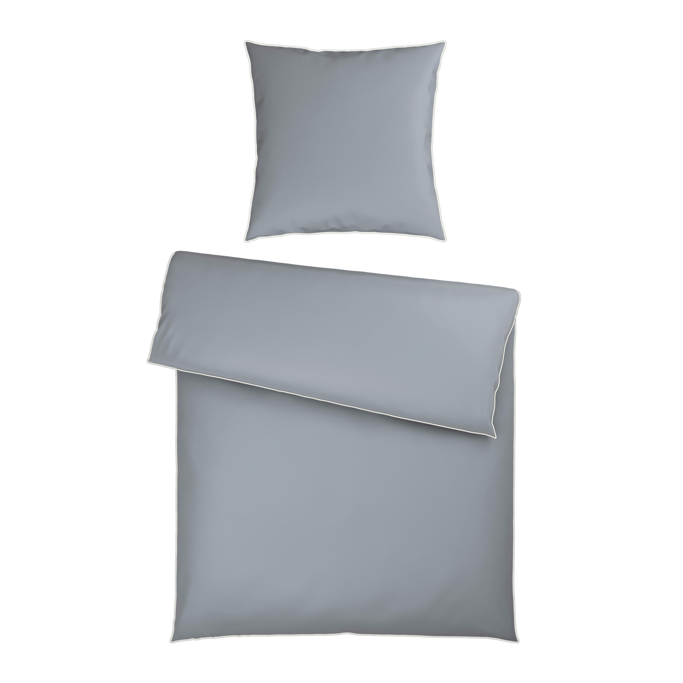 BETTWÄSCHE Calla Flachgewebe 135/200 cm  - Hellgrau, Basics, Textil (135/200cm) - Dieter Knoll