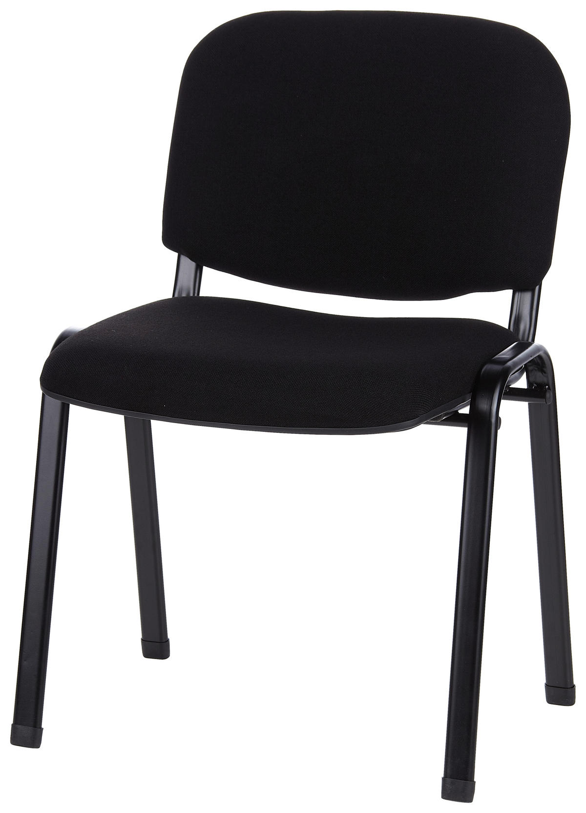 SADA KONFERENČNÍCH ŽIDLÍ 4 ks - černá, Basics, kov/textil (58/84/48cm) - MID.YOU