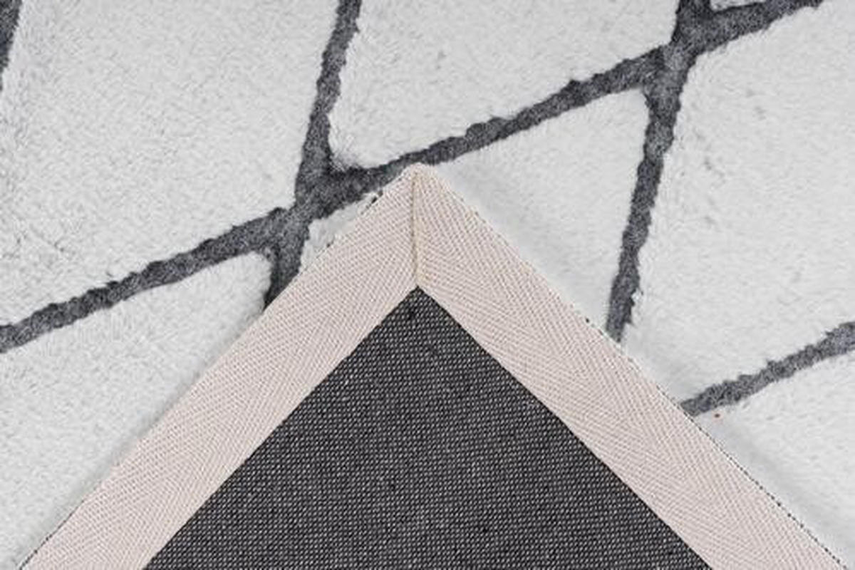 HOCHFLORTEPPICH 80/150 cm Anthrazit, Weiß  - Anthrazit/Weiß, Design, Textil (80/150cm) - Kayoom