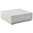 HOCKER in Textil Hellgrau  - Hellgrau/Schwarz, Design, Kunststoff/Textil (72/39/72cm) - Hom`in