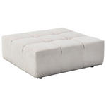 HOCKER in Textil Hellgrau  - Hellgrau/Schwarz, Design, Kunststoff/Textil (107/39/107cm) - Hom`in